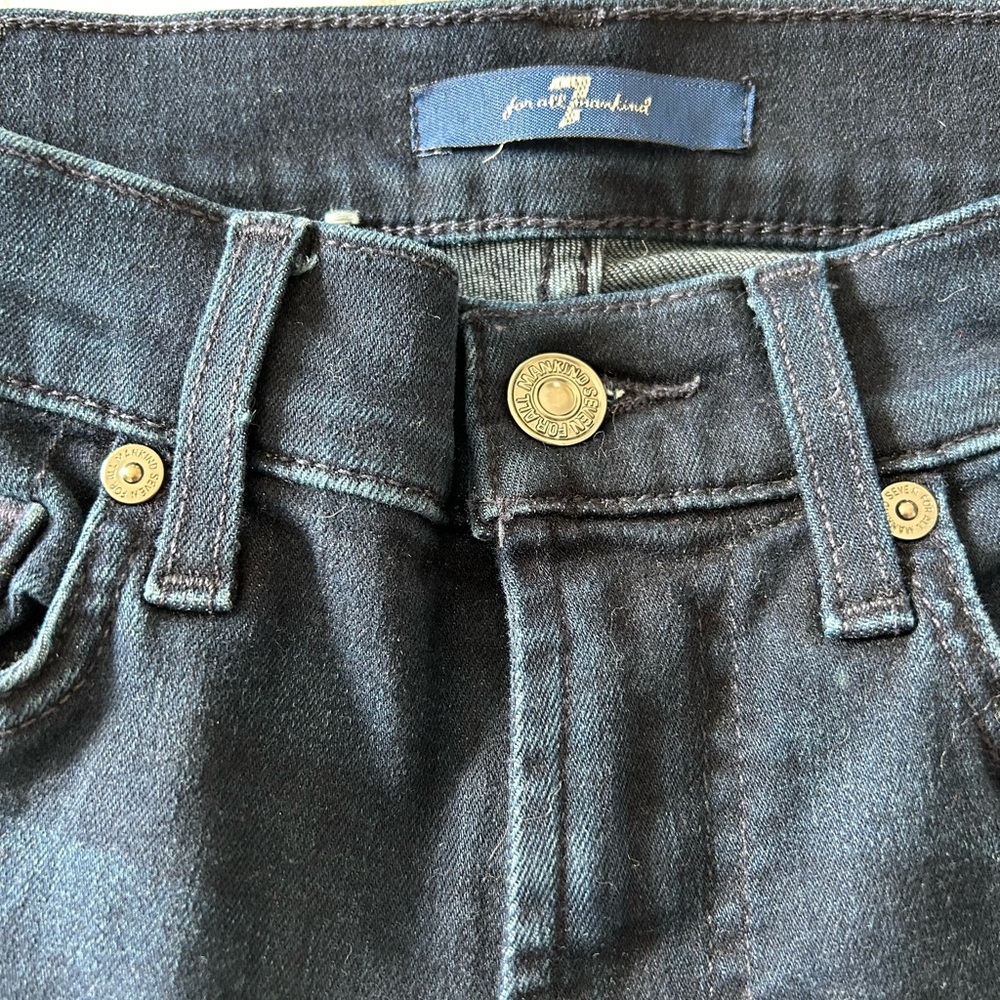 7 for all mankind dark wash sminny jeans